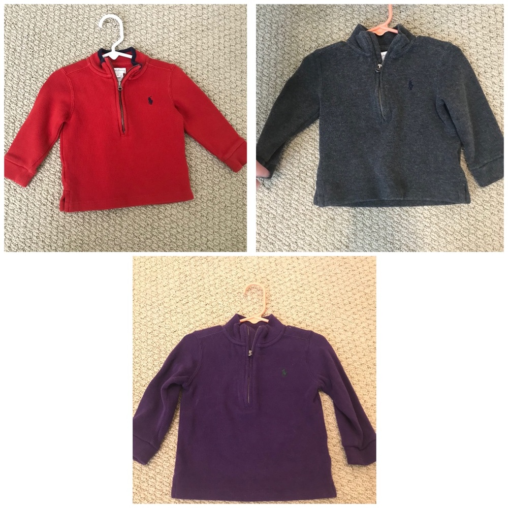 3 Half zip pullovers Ralph Lauren